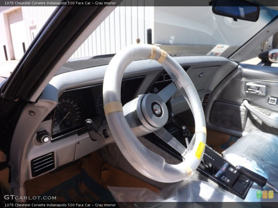 Gray Interior Steering Wheel for the 1978 Chevrolet Corvette Indianapolis 500 Pace Car #65012340