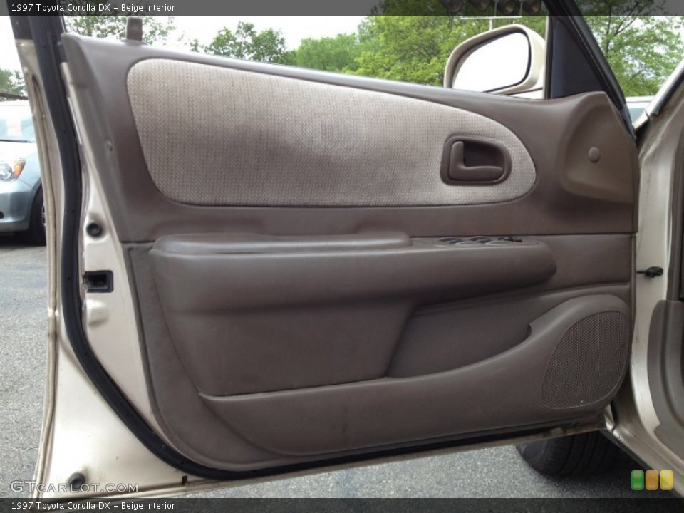 Beige Interior Door Panel for the 1997 Toyota Corolla DX #65014485