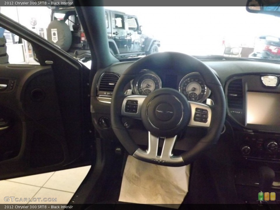 Black Interior Steering Wheel for the 2012 Chrysler 300 SRT8 #65014782