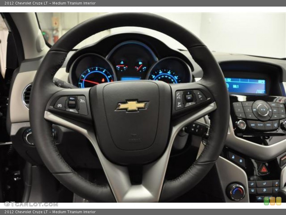 Medium Titanium Interior Steering Wheel for the 2012 Chevrolet Cruze LT #65016372