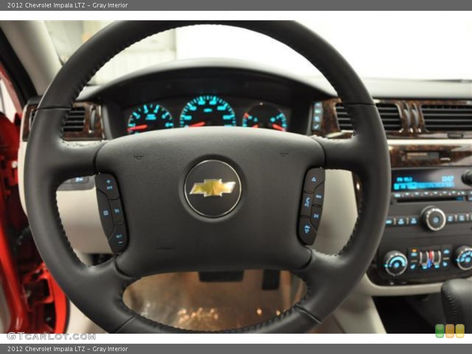 Gray Interior Steering Wheel for the 2012 Chevrolet Impala LTZ #65017170