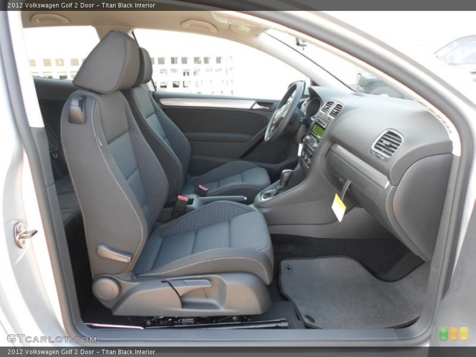 Titan Black Interior Photo for the 2012 Volkswagen Golf 2 Door #65020410