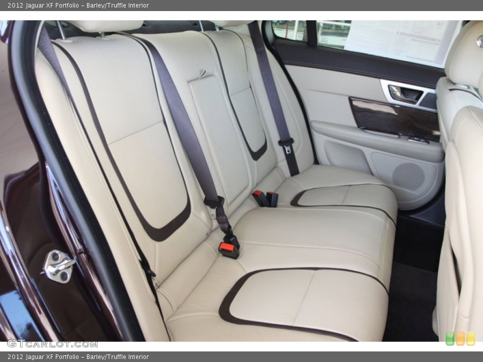 Barley/Truffle Interior Rear Seat for the 2012 Jaguar XF Portfolio #65031348