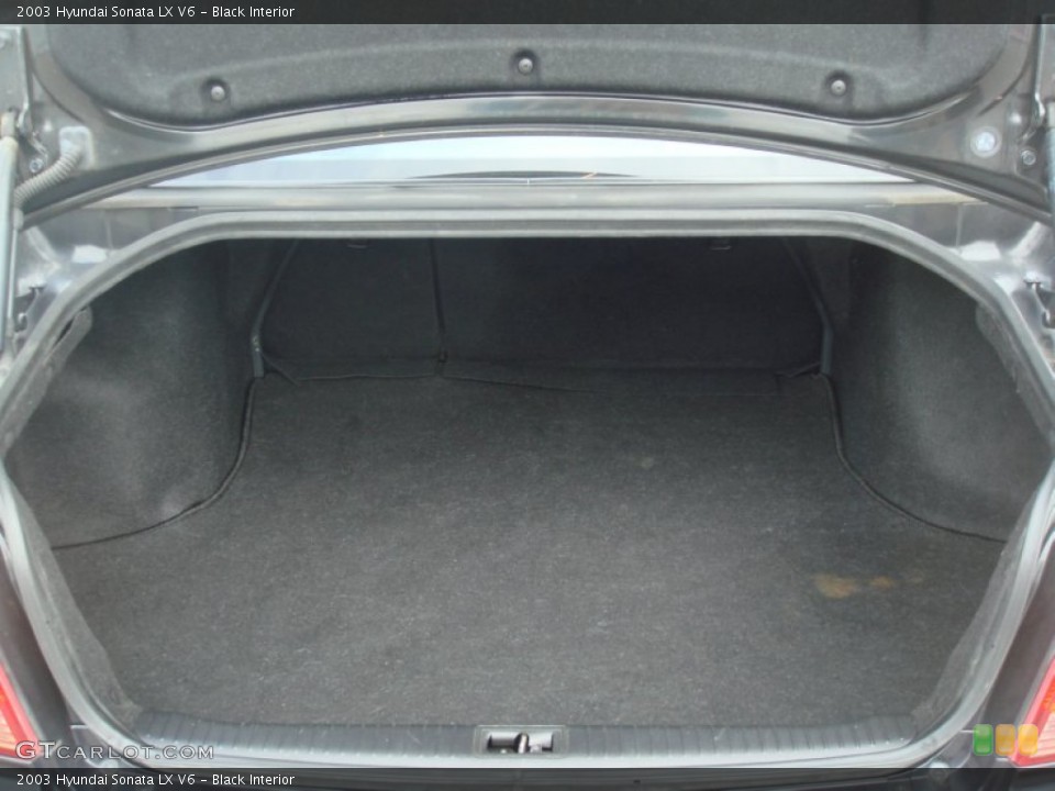 Black Interior Trunk for the 2003 Hyundai Sonata LX V6 #65038242