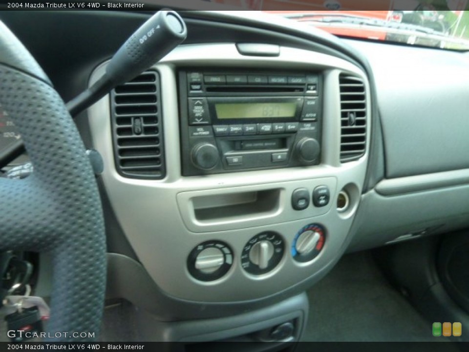 Black Interior Controls for the 2004 Mazda Tribute LX V6 4WD #65039578