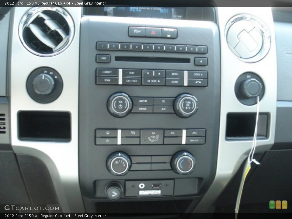 Steel Gray Interior Controls for the 2012 Ford F150 XL Regular Cab 4x4 #65040137