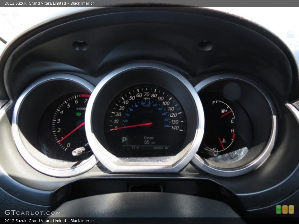 Black Interior Gauges for the 2012 Suzuki Grand Vitara Limited #65044141