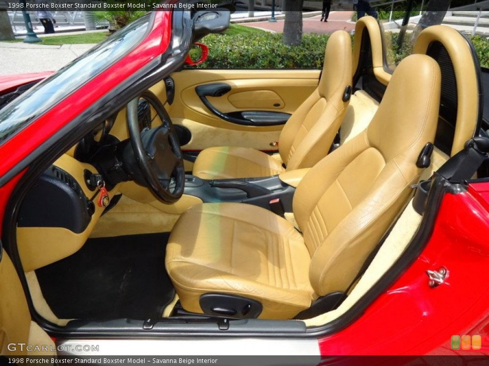 Savanna Beige Interior Front Seat for the 1998 Porsche Boxster  #65047633