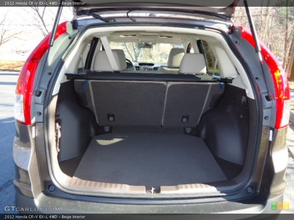 Beige Interior Trunk for the 2012 Honda CR-V EX-L 4WD #65050258