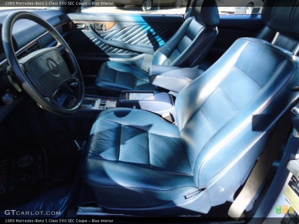 Blue Interior Photo for the 1989 Mercedes-Benz S Class 560 SEC Coupe #65051563