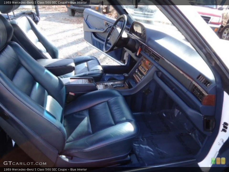 Blue 1989 Mercedes-Benz S Class Interiors