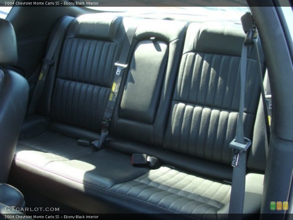 Ebony Black Interior Rear Seat for the 2004 Chevrolet Monte Carlo SS #65058700