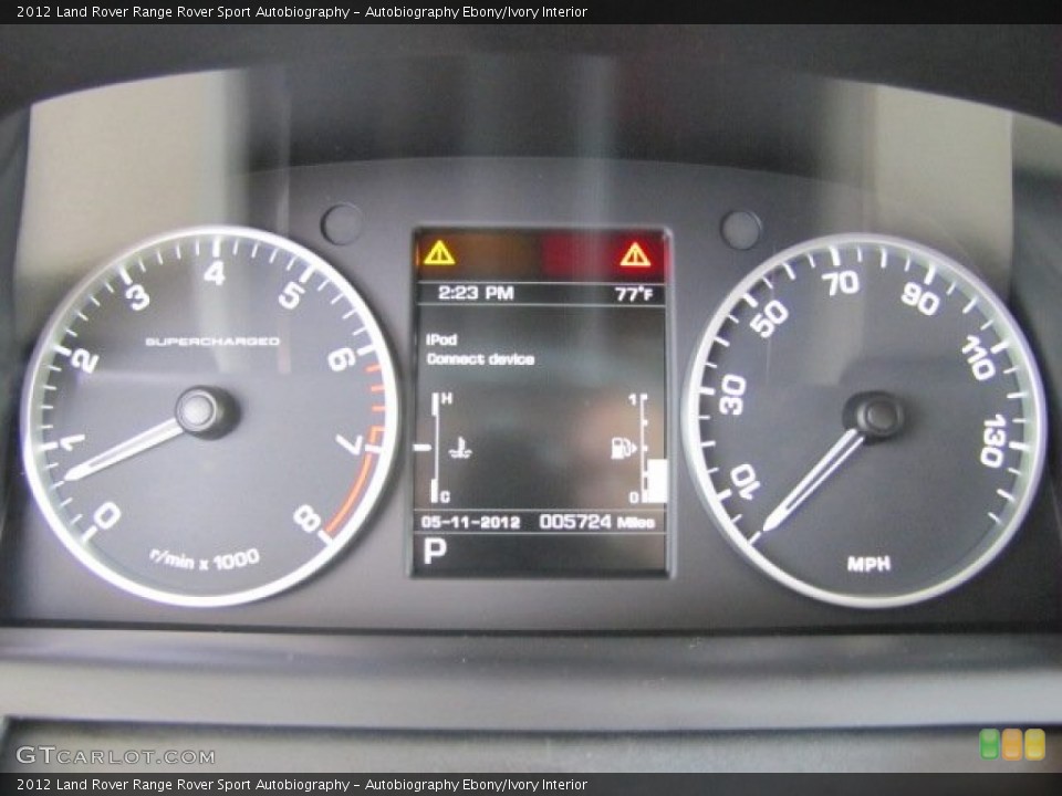 Autobiography Ebony/Ivory Interior Gauges for the 2012 Land Rover Range Rover Sport Autobiography #65060527