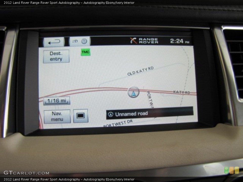 Autobiography Ebony/Ivory Interior Navigation for the 2012 Land Rover Range Rover Sport Autobiography #65060543