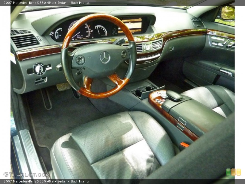 Black Interior Prime Interior for the 2007 Mercedes-Benz S 550 4Matic Sedan #65061849