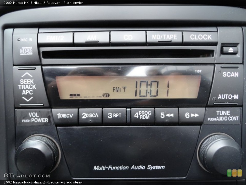 Black Interior Audio System for the 2002 Mazda MX-5 Miata LS Roadster #65062954