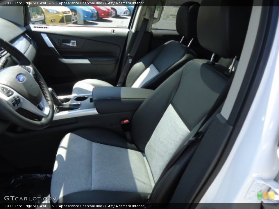 SEL Appearance Charcoal Black/Gray Alcantara Interior Photo for the 2013 Ford Edge SEL AWD #65063110