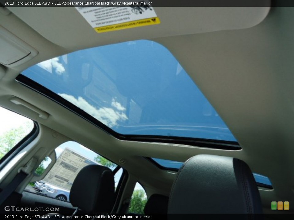 SEL Appearance Charcoal Black/Gray Alcantara Interior Sunroof for the 2013 Ford Edge SEL AWD #65063137