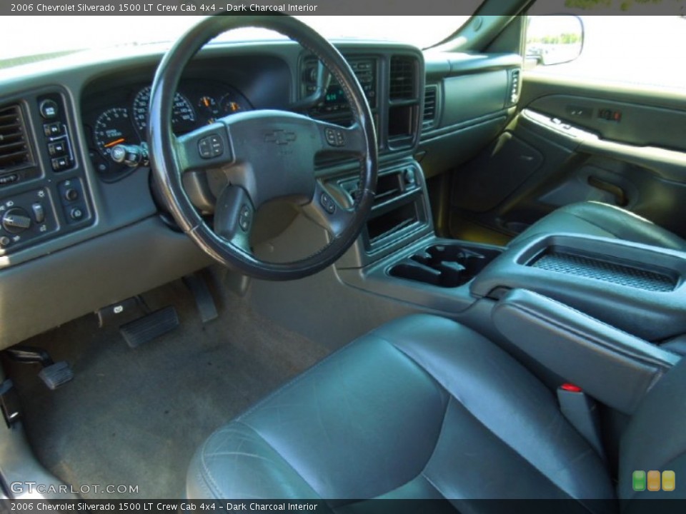 Dark Charcoal Interior Prime Interior for the 2006 Chevrolet Silverado 1500 LT Crew Cab 4x4 #65066386