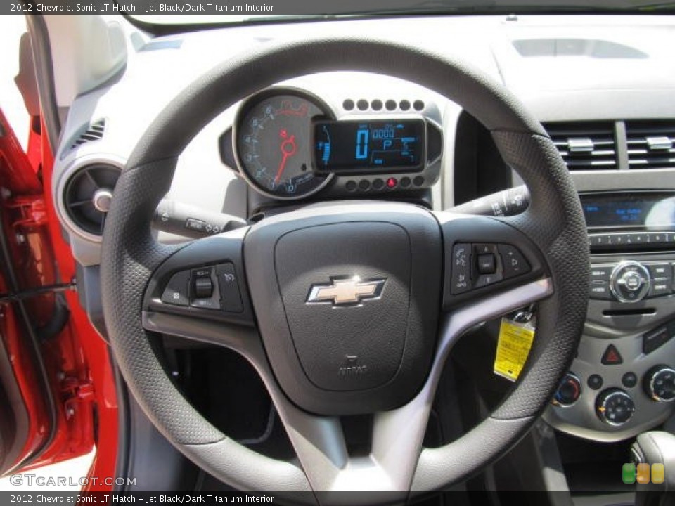 Jet Black/Dark Titanium Interior Steering Wheel for the 2012 Chevrolet Sonic LT Hatch #65067365