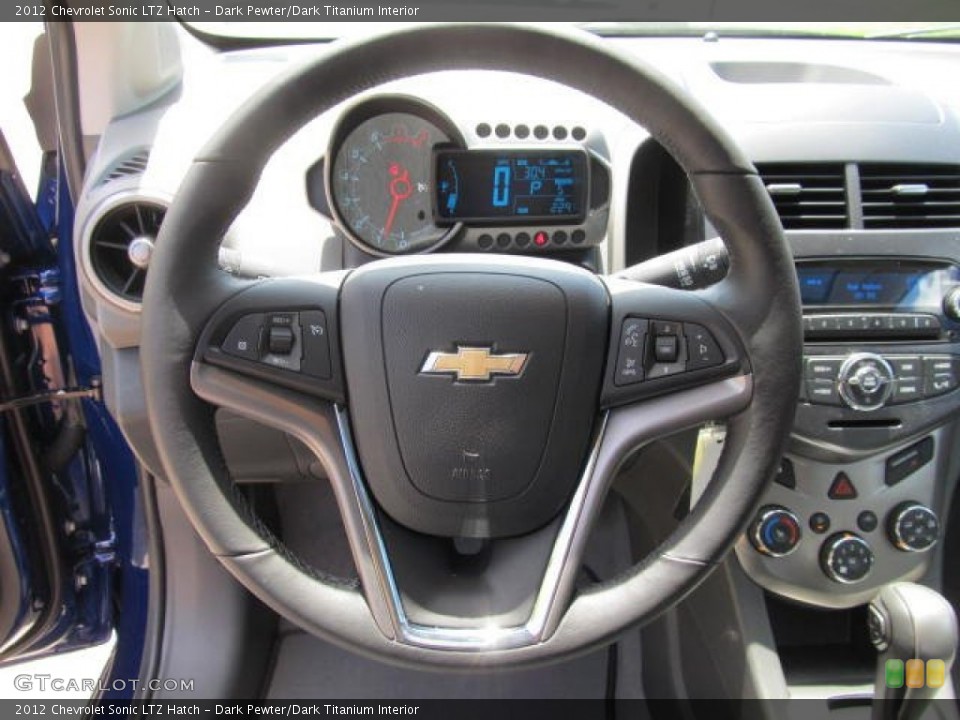 Dark Pewter/Dark Titanium Interior Steering Wheel for the 2012 Chevrolet Sonic LTZ Hatch #65067806