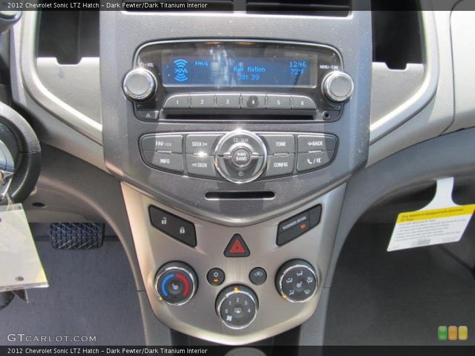 Dark Pewter/Dark Titanium Interior Controls for the 2012 Chevrolet Sonic LTZ Hatch #65067812