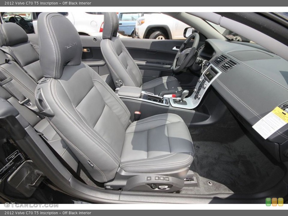 Off Black Interior Front Seat for the 2012 Volvo C70 T5 Inscription #65072195