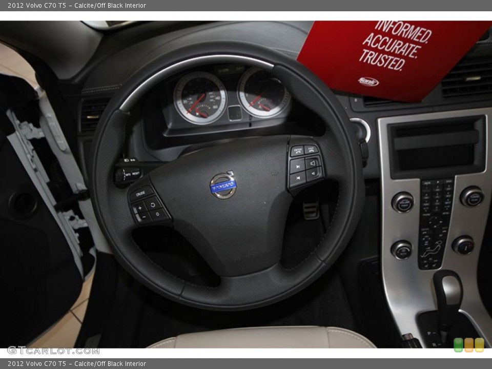 Calcite/Off Black Interior Steering Wheel for the 2012 Volvo C70 T5 #65072418