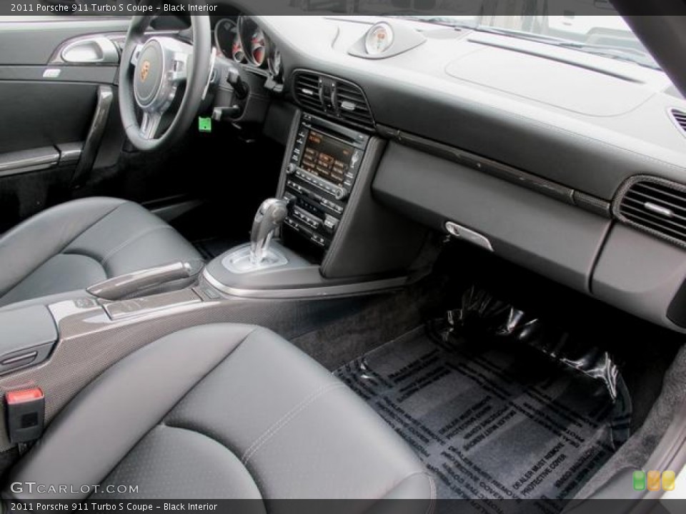 Black Interior Dashboard for the 2011 Porsche 911 Turbo S Coupe #65073017