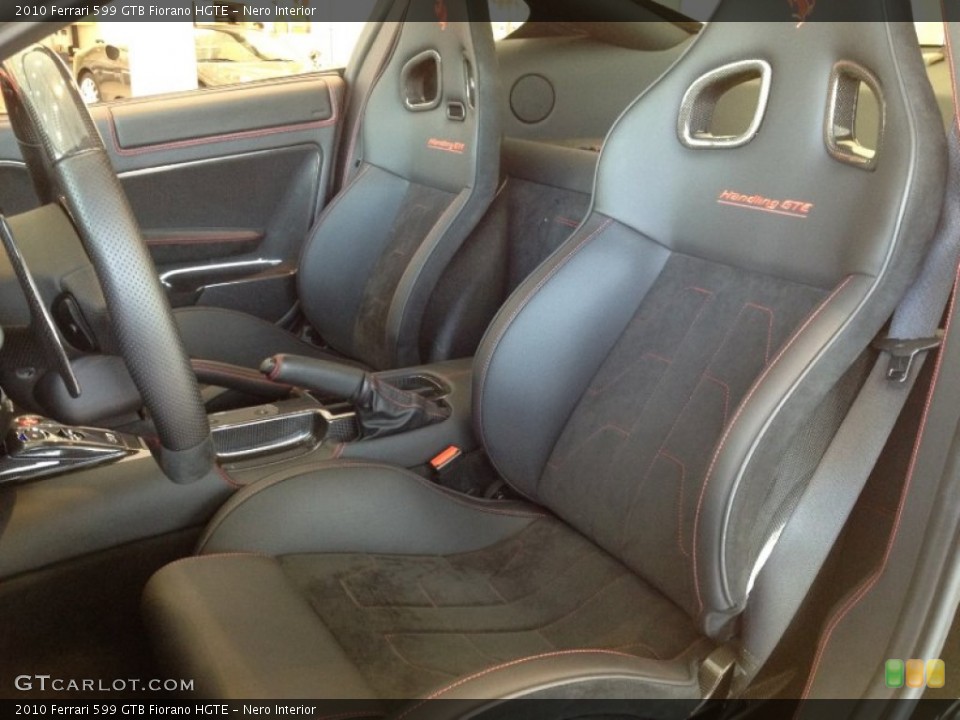 Nero Interior Front Seat for the 2010 Ferrari 599 GTB Fiorano HGTE #65078840