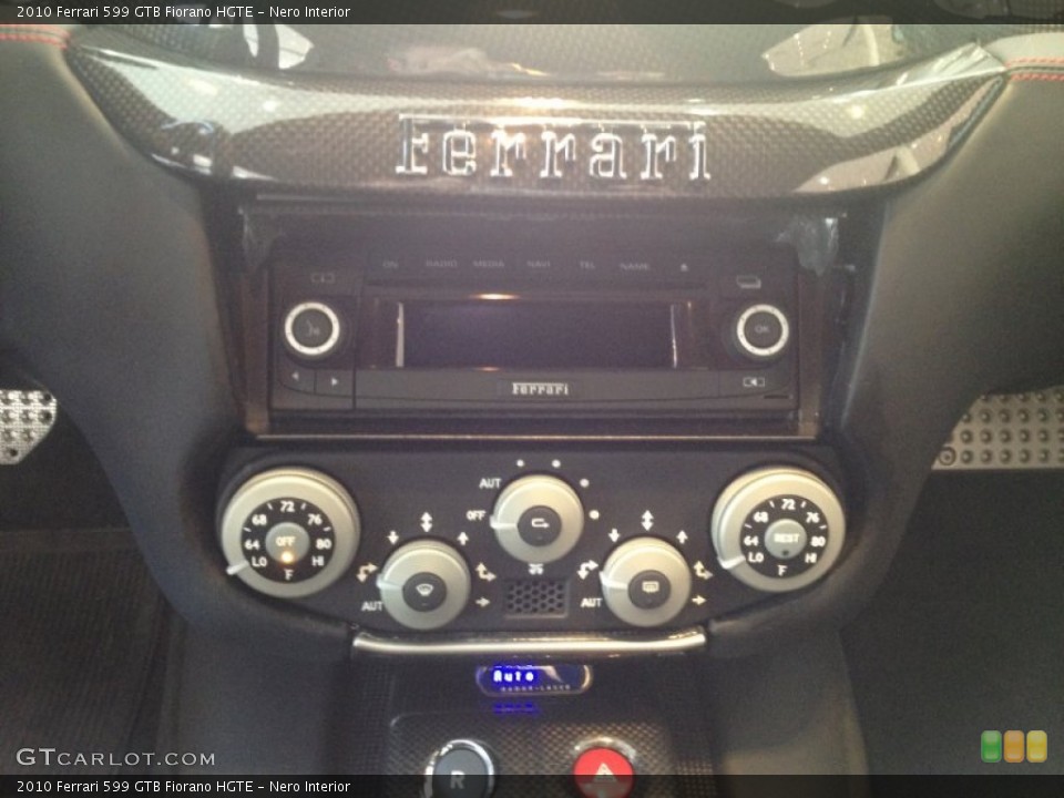 Nero Interior Controls for the 2010 Ferrari 599 GTB Fiorano HGTE #65078852