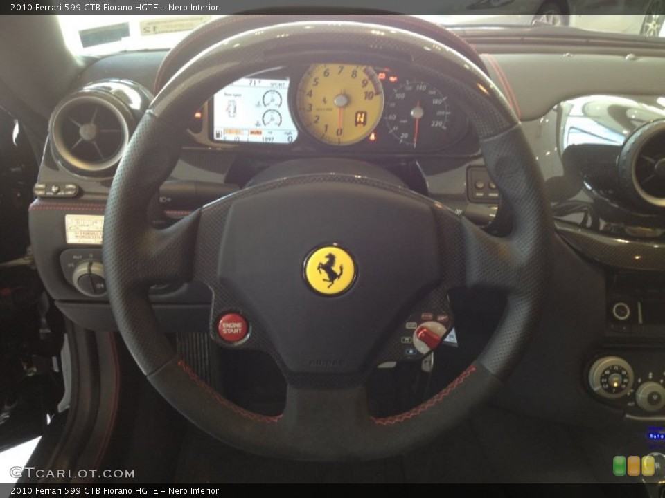 Nero Interior Steering Wheel for the 2010 Ferrari 599 GTB Fiorano HGTE #65078870