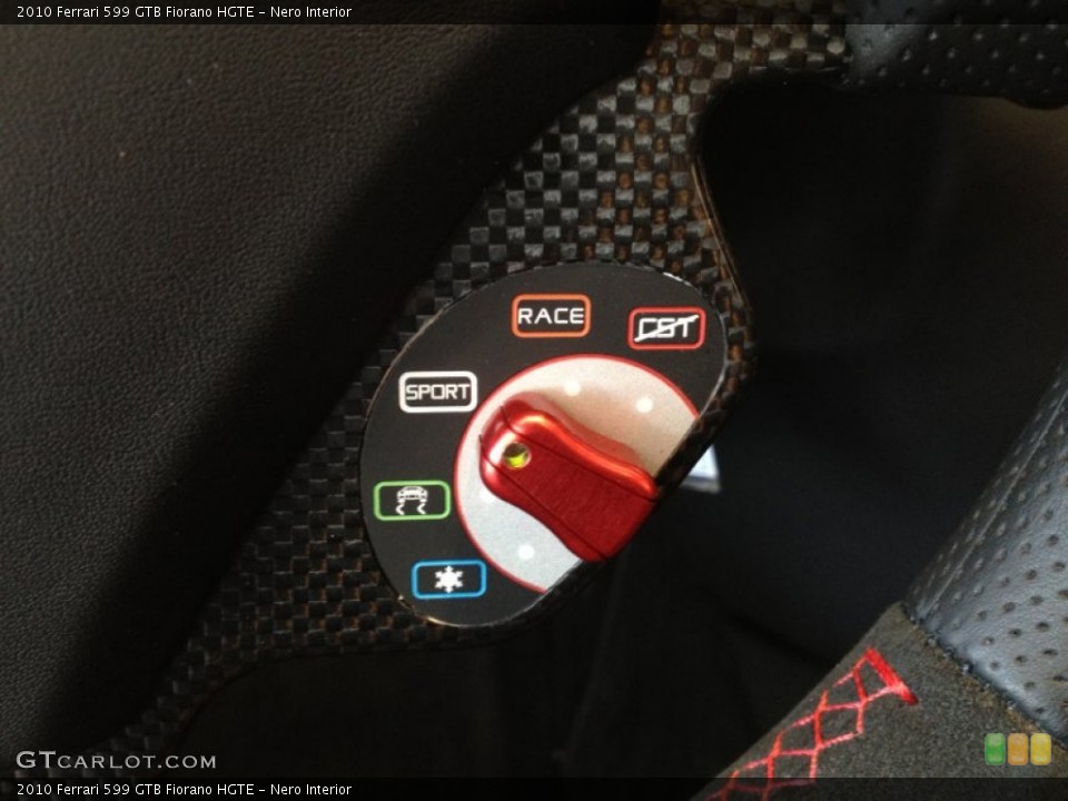 Nero Interior Controls for the 2010 Ferrari 599 GTB Fiorano HGTE #65078879