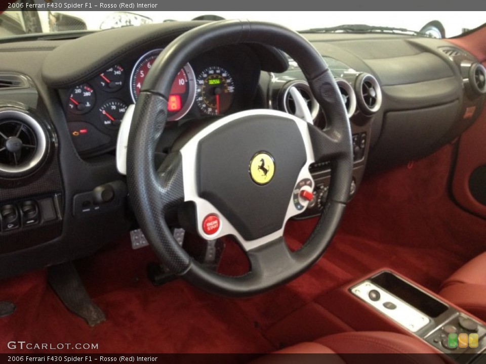 Rosso (Red) Interior Steering Wheel for the 2006 Ferrari F430 Spider F1 #65079095