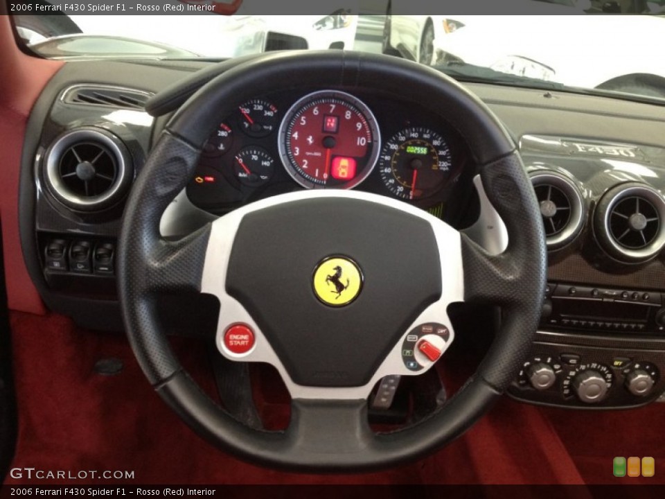 Rosso (Red) Interior Steering Wheel for the 2006 Ferrari F430 Spider F1 #65079119