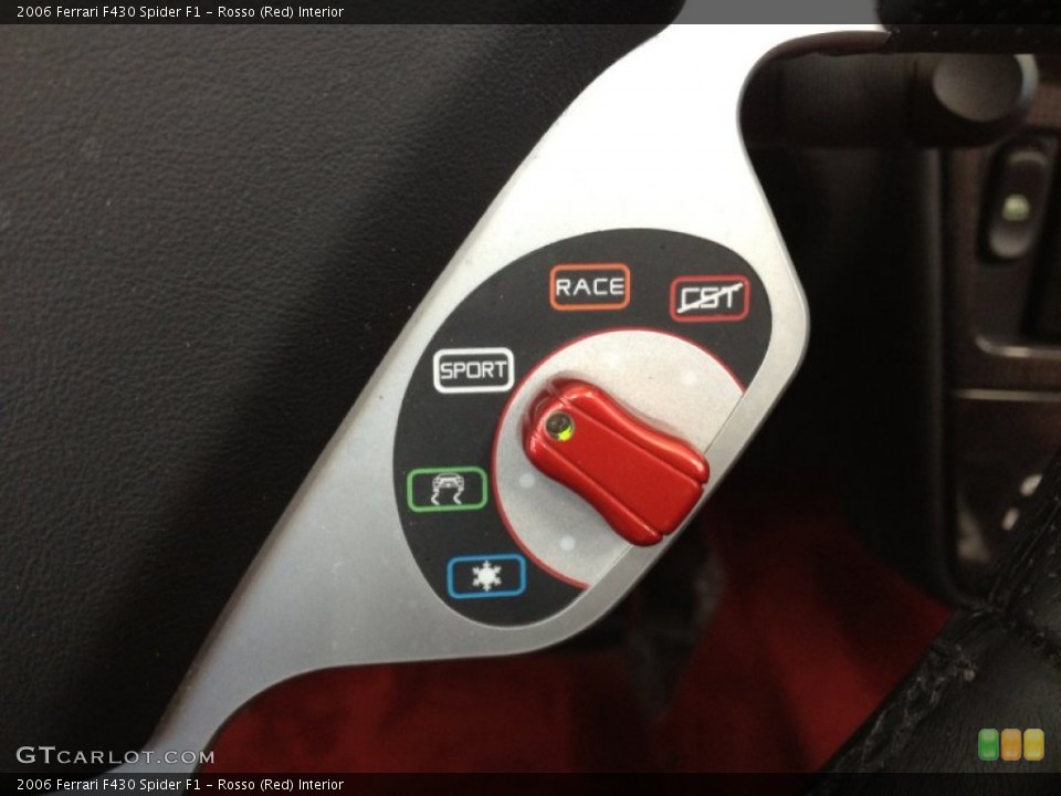 Rosso (Red) Interior Controls for the 2006 Ferrari F430 Spider F1 #65079127