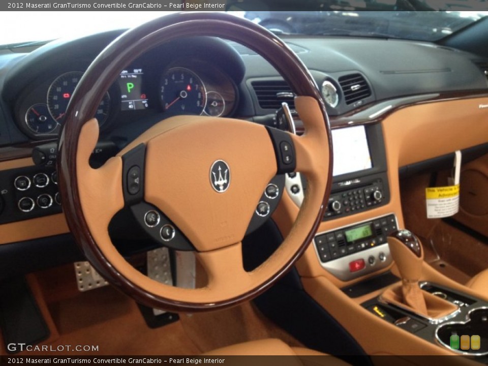 Pearl Beige Interior Dashboard for the 2012 Maserati GranTurismo Convertible GranCabrio #65079341