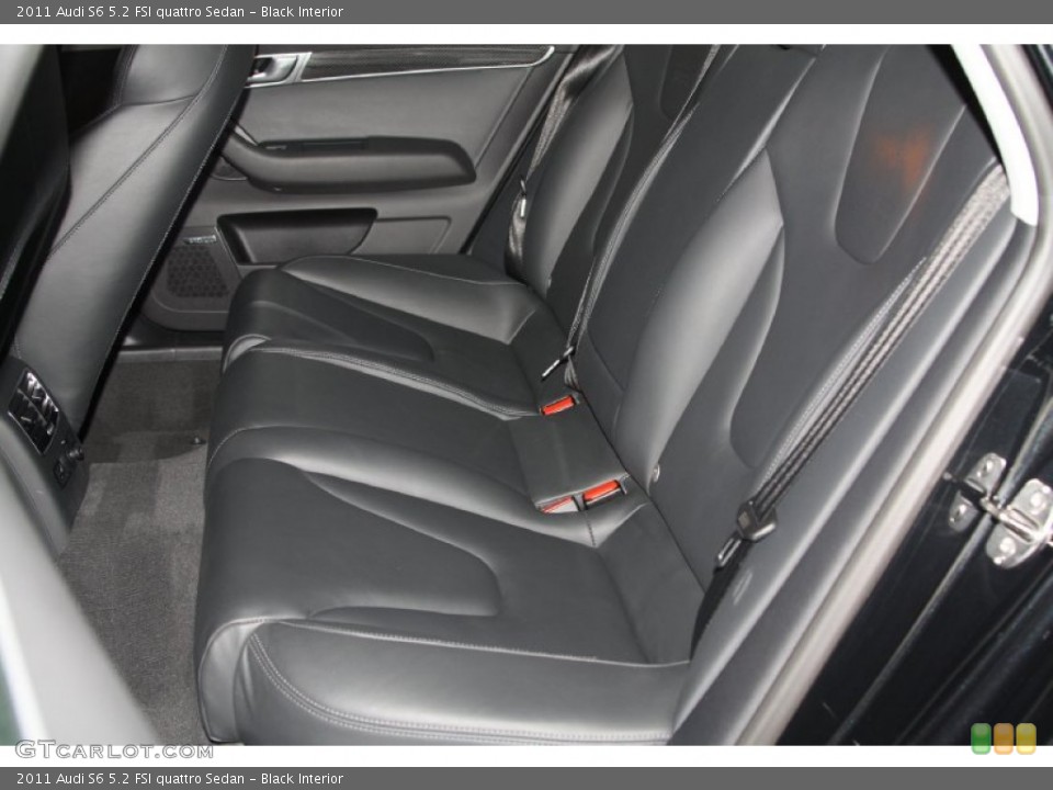 Black Interior Rear Seat for the 2011 Audi S6 5.2 FSI quattro Sedan #65081159