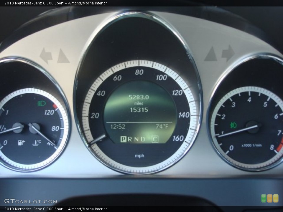Almond/Mocha Interior Gauges for the 2010 Mercedes-Benz C 300 Sport #65086460