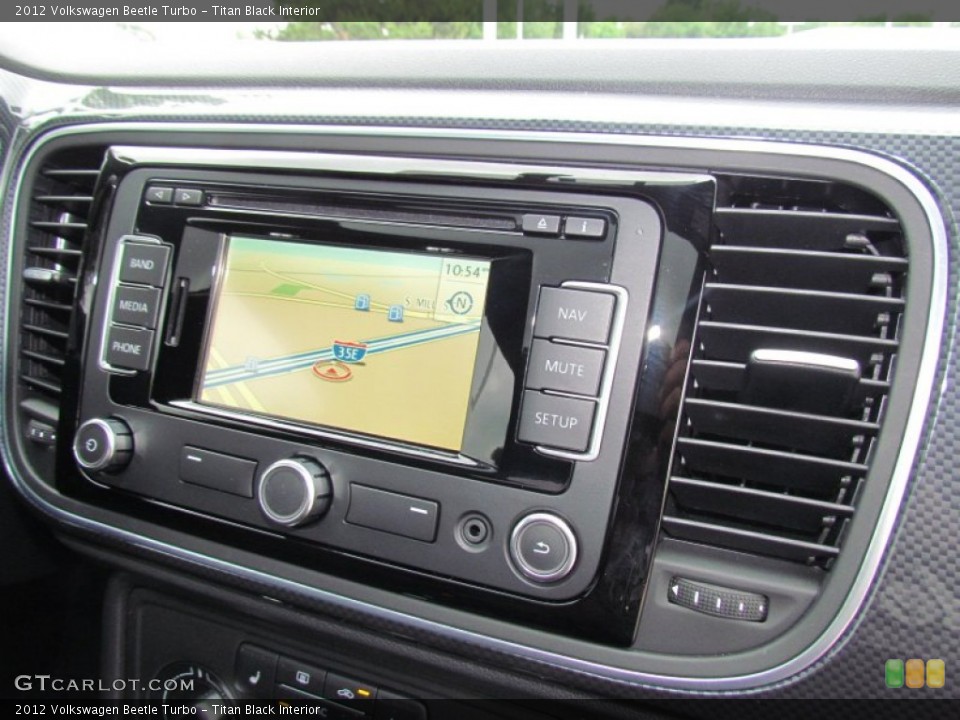 Titan Black Interior Navigation for the 2012 Volkswagen Beetle Turbo #65091662