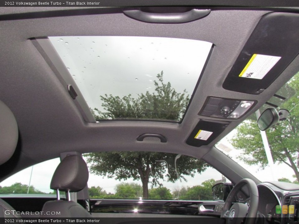 Titan Black Interior Sunroof for the 2012 Volkswagen Beetle Turbo #65091680
