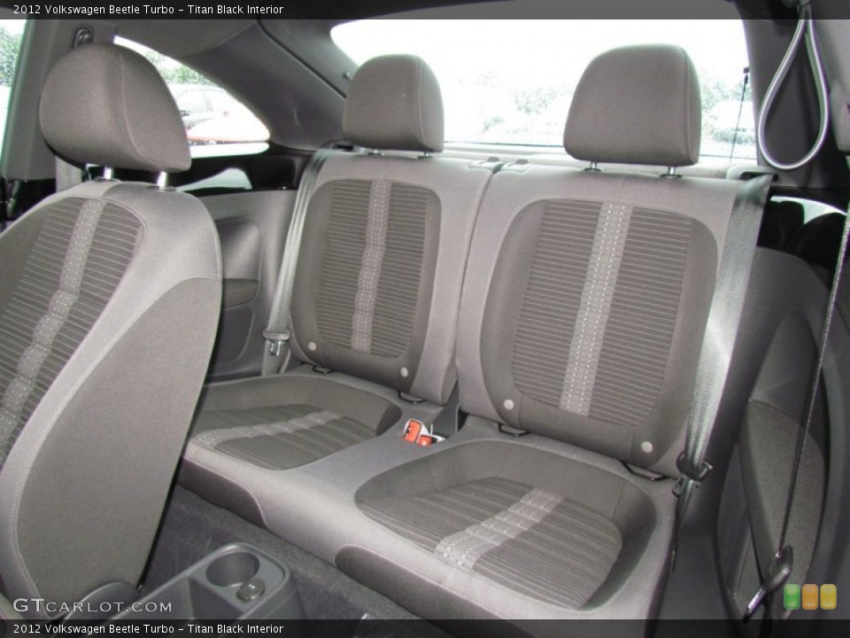 Titan Black Interior Rear Seat for the 2012 Volkswagen Beetle Turbo #65094065