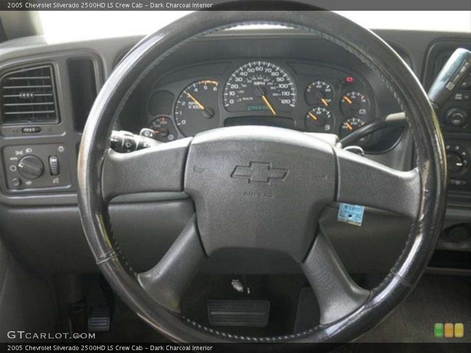 Dark Charcoal Interior Steering Wheel for the 2005 Chevrolet Silverado 2500HD LS Crew Cab #65097159