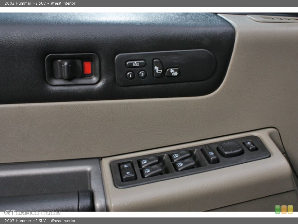 Wheat Interior Controls for the 2003 Hummer H2 SUV #65098122