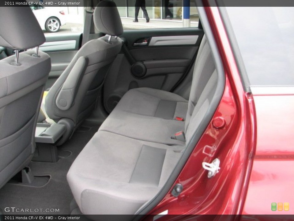 Gray Interior Rear Seat for the 2011 Honda CR-V EX 4WD #65104083