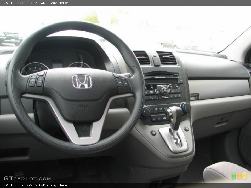 Gray Interior Dashboard for the 2011 Honda CR-V EX 4WD #65104089