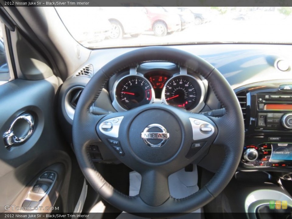 Black/Silver Trim Interior Steering Wheel for the 2012 Nissan Juke SV #65106229