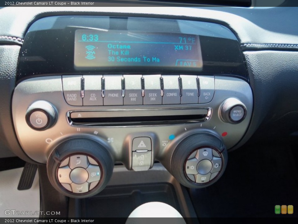 Black Interior Controls for the 2012 Chevrolet Camaro LT Coupe #65118721