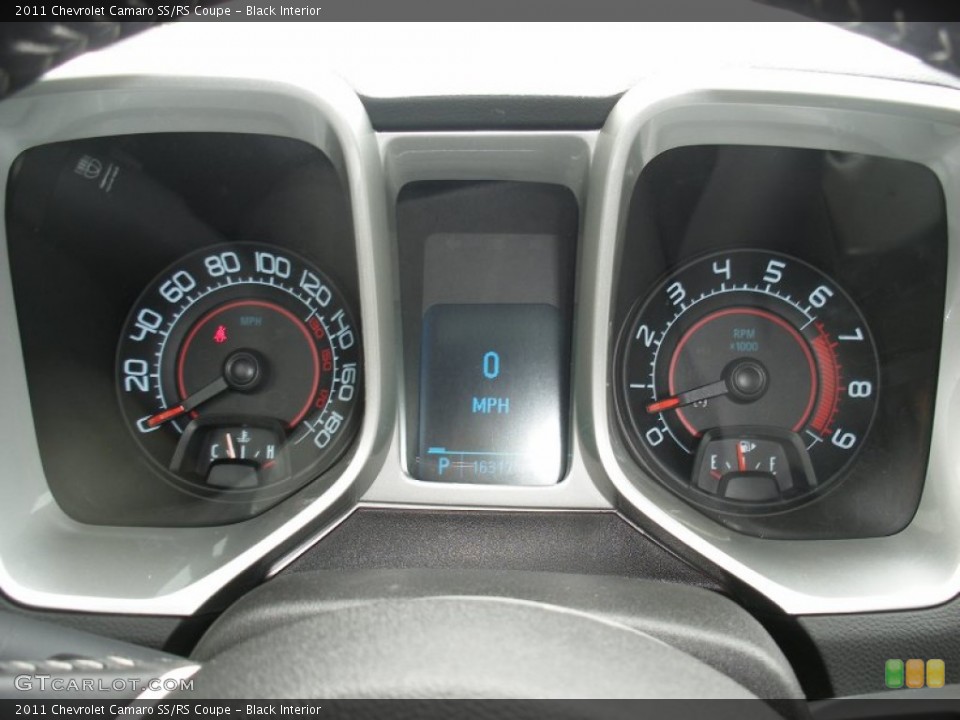 Black Interior Gauges for the 2011 Chevrolet Camaro SS/RS Coupe #65122077