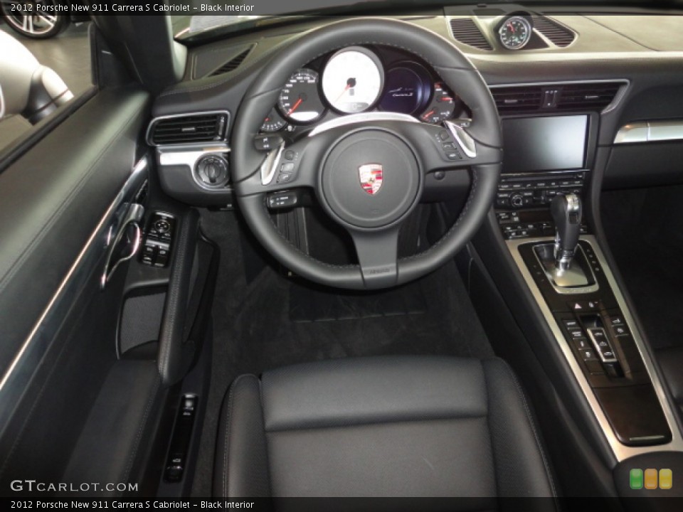 Black Interior Dashboard for the 2012 Porsche New 911 Carrera S Cabriolet #65122096